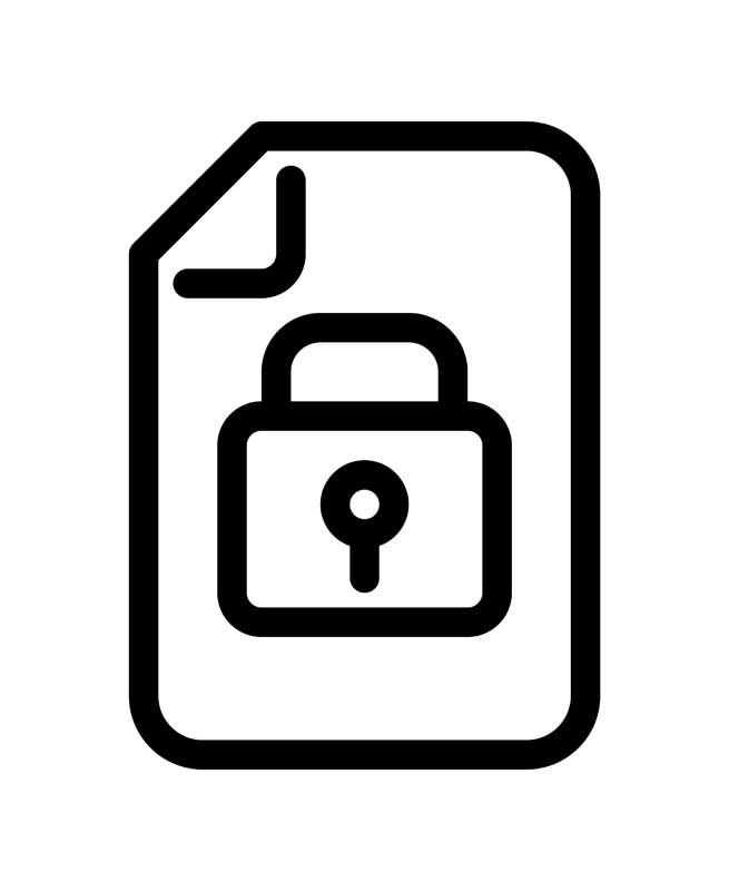 دانلود طرح آیکون فایل قفل