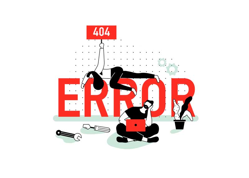 طرح لایه باز ارور 404