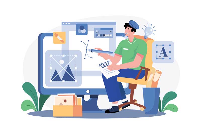 دانلود وکتور مفهومی دیزاینر