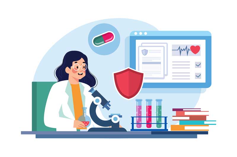 دانلود وکتور مفهومی آزمایشگاه