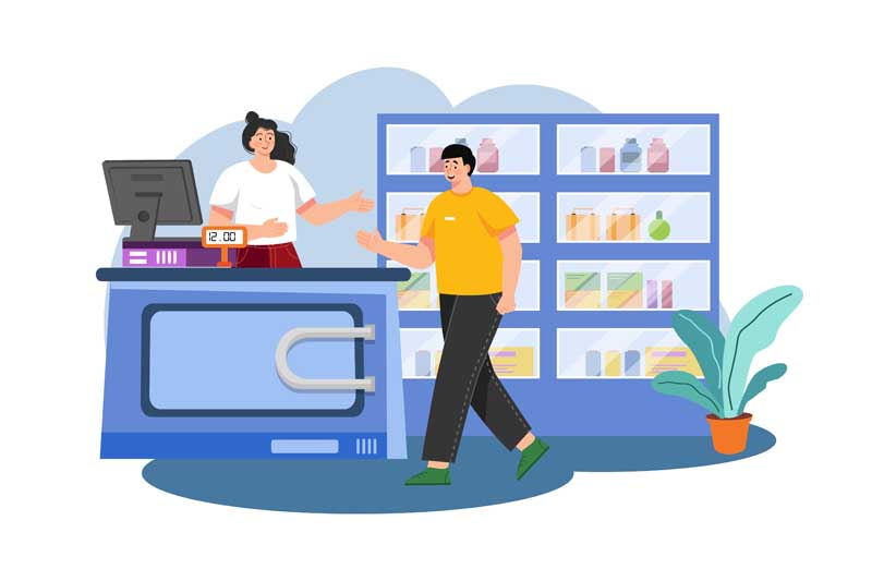دانلود وکتور مفهومی فروشگاه