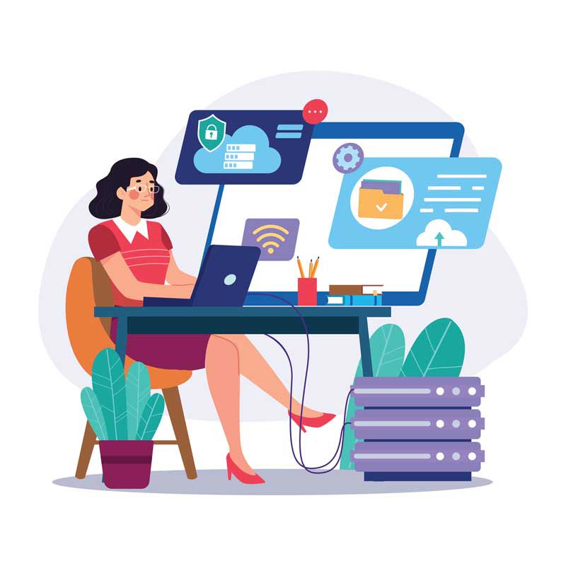 دانلود وکتور مفهومی دیتابیس