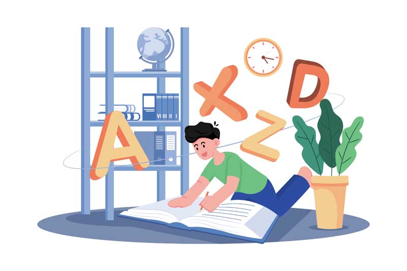 دانلود وکتور مفهومی درس زبان انگلیسی
