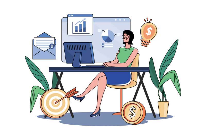 دانلود وکتور مفهومی کسب و کار دیجیتال