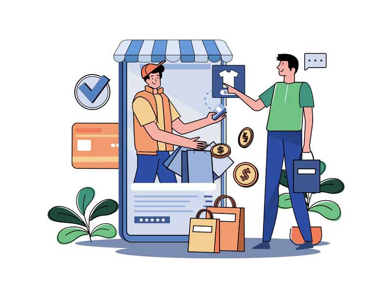 دانلود وکتور مفهومی خرید آنلاین