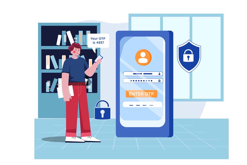 دانلود وکتور مفهومی رمز امنیتی