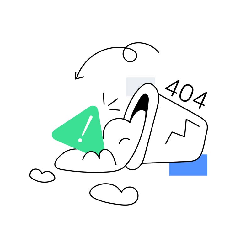 دانلود وکتور مفهومی خطای سرور 404