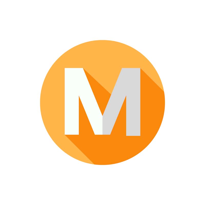 دانلود طرح آیکون حرف M