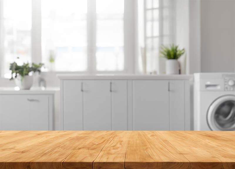 عکس با کیفیت ماشین لباسشویی و کابینت