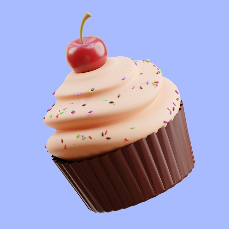 پس زمینه لایه باز کاپ کیک