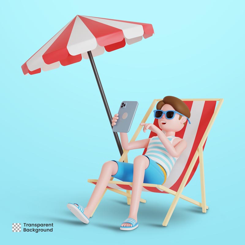 پس زمینه لایه باز استراحت در ساحل