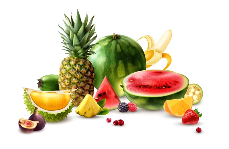 دانلود طرح لایه باز میوه