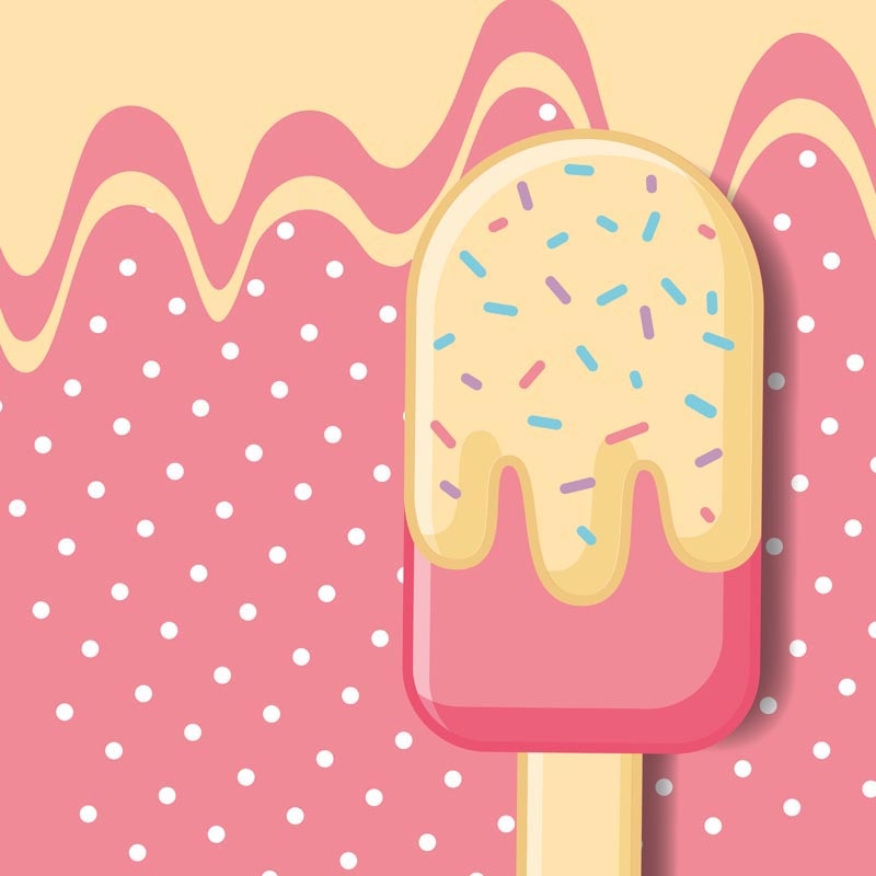 پس زمینه لایه باز بستنی مخصوص