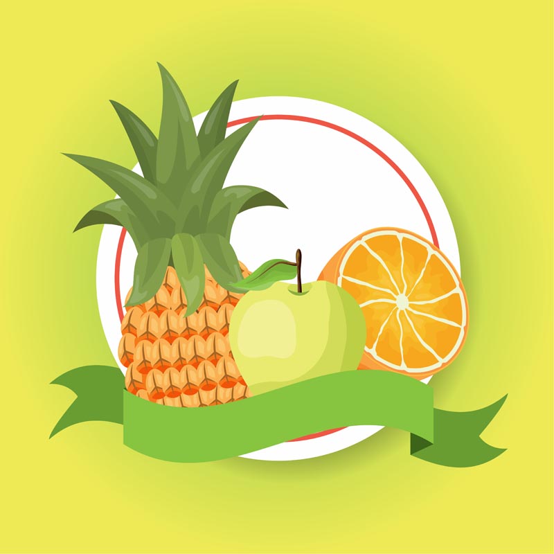 پس زمینه لایه باز میوه