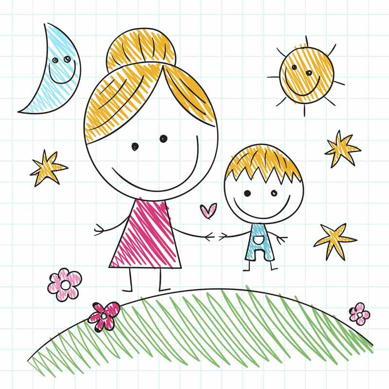 پس زمینه لایه باز نقاشی کوچک