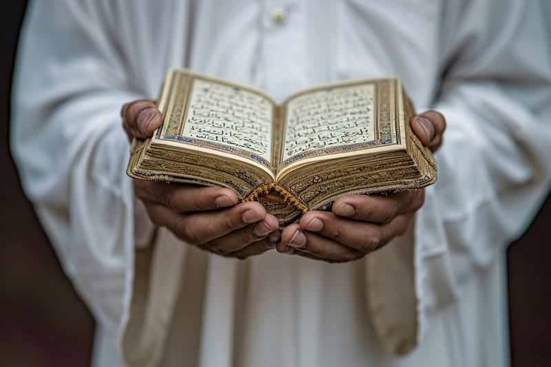 دانلود تصویر قران روی دست