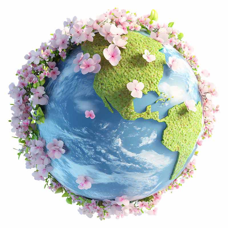 دانلود طرح کره زمین بهاری