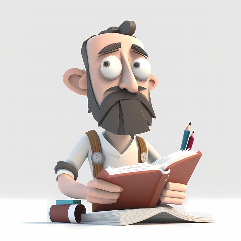عکس لارج فرمت از مطالعه کتاب
