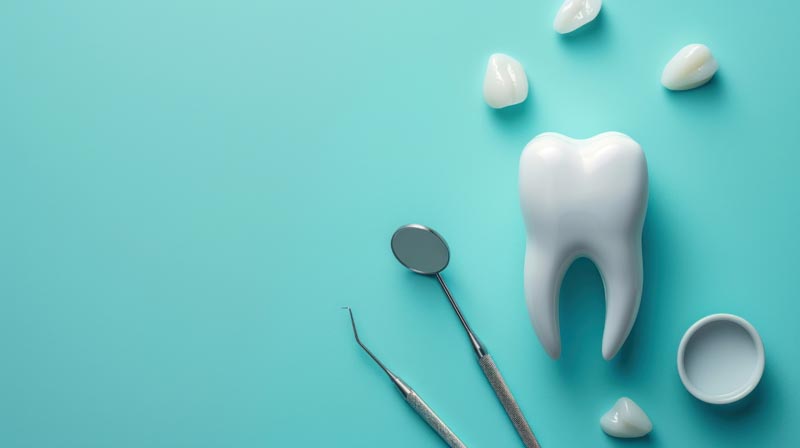 تصویر با کیفیت دندان و ابزار دندانپزشکی