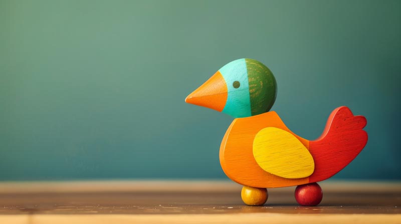 تصویر با کیفیت پرنده چوبی